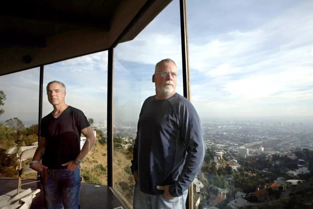 Michael Connelly & Titus Welliver (photo credit Genaro Molina / Los Angeles Times)